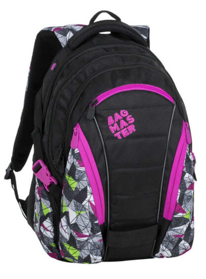 Bagmaster BAG 9 B studentský batoh - růžovo zelený růžová 30 l 180463