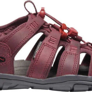 KEEN Clearwater CNX Leather W Dámské sandály wine/red dahlia 40