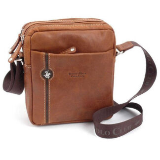 Taška crossbody kožená BHPC Explore M+ BH-382-75 tabáková 3 L