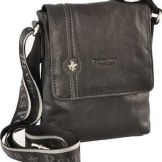 Taška crossbody kožená BHPC Explore M BH-383-01 černá 2 L