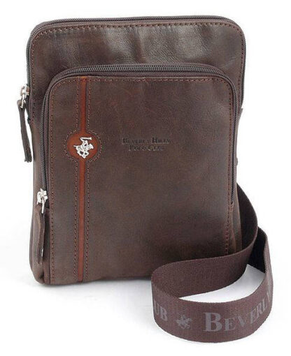 Taška crossbody kožená BHPC Explore S BH-380-25 hnědá 2 L