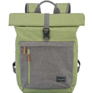 Travelite Basics Roll-up Backpack Green/Grey 35 L TRAVELITE-96310-80