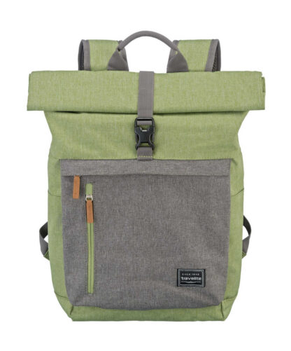 Travelite Basics Roll-up Backpack Green/Grey 35 L TRAVELITE-96310-80