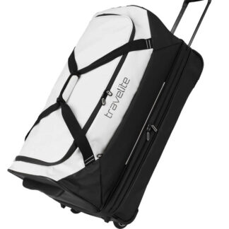 Travelite Basics Wheeled Duffle exp. Black/white 98/119 L TRAVELITE-96284-30