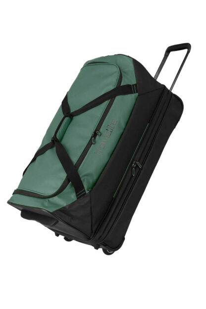 Travelite Basics Wheeled Duffle exp. Black/green 98/119 L TRAVELITE-96284-80